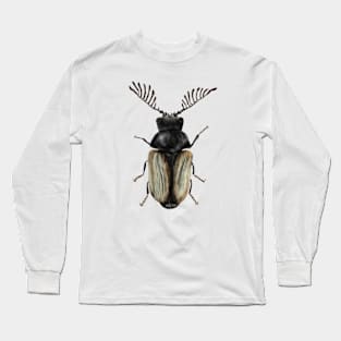 Cool beetle insect lover entomology art Long Sleeve T-Shirt